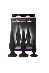 PRETTY BOTTOM - KIT INICIACION ANAL PLUGS SILICONA