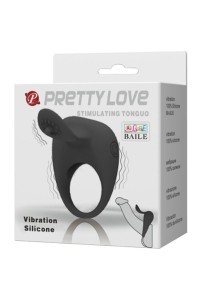 Anello vibrante con stimolatore clitorideo a lingua