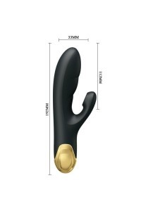 Vibratore rabbit con succhia clitoride Naughty