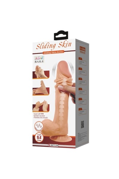 Vibratore realistico telecomandato Slidink Skin 24 cm