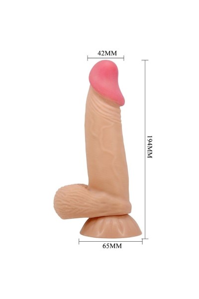 Dildo realistico con ventosa Sliding skin 20,6 cm