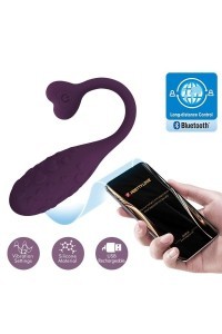 Uovo vibrante con app Fisherman viola