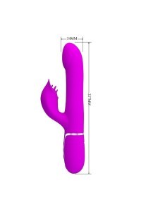 Vibratore rabbit multifunzioni Falin fucsia