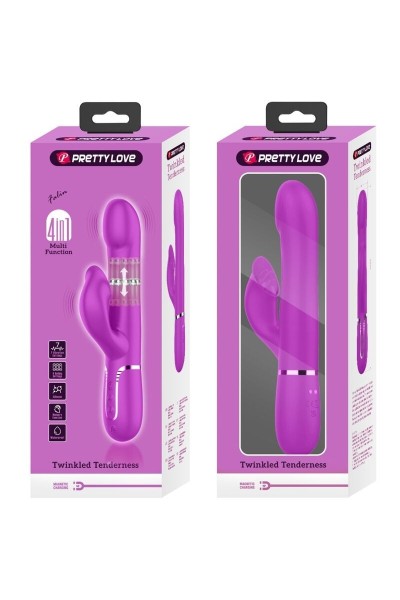 Vibratore rabbit multifunzioni Falin fucsia