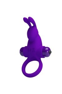 Anello vibrante con rabbit viola