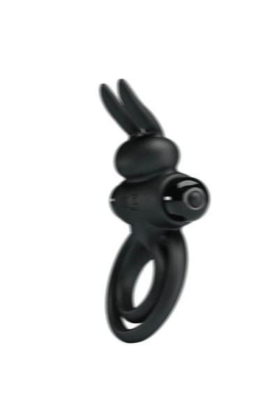 Anello vibrante con rabbit n.3 nero