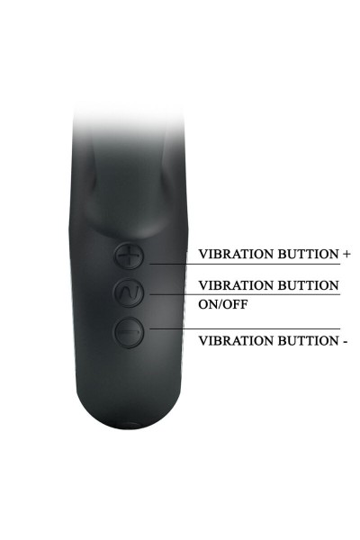 Vibratore rabbit Hansel nero