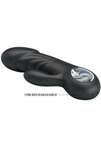 Vibratore rabbit Hansel nero