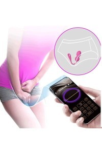 Palline vaginali con app Elvira rosa