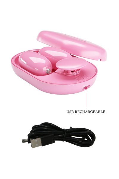 Coppia di bullet vibranti Fun Box rosa