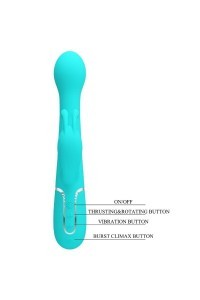 Vibratore rabbit multifunzioni Dejon verde