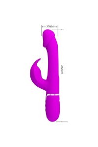 Vibratore rabbit multifunzioni Kampas fucsia