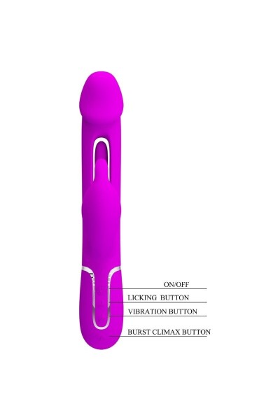 Vibratore rabbit multifunzioni Kampas fucsia