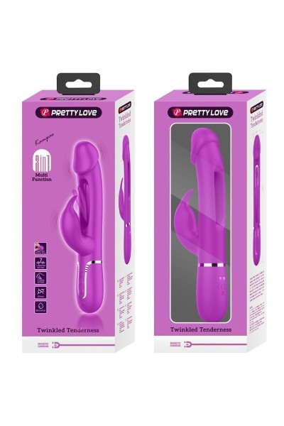 Vibratore rabbit multifunzioni Kampas fucsia