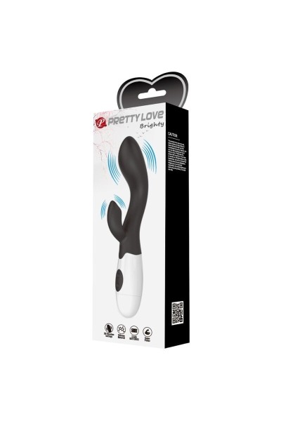 Vibratore rabbit Brighty nero