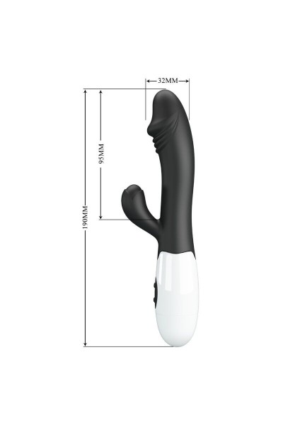 Vibratore rabbit Snappy nero