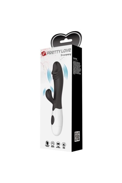 Vibratore rabbit Snappy nero