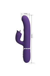 Vibratore rabbit con lingua Gigi viola