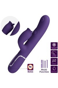 Vibratore rabbit con lingua Gigi viola