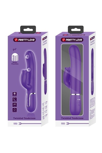 Vibratore rabbit con lingua Gigi viola