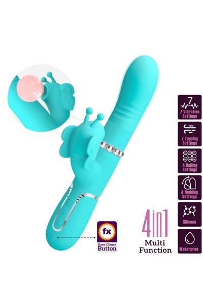 Vibratore rabbit multifunzioni Ridgely verde