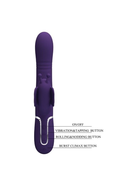 Vibratore rabbit multifunzioni Ridgely viola