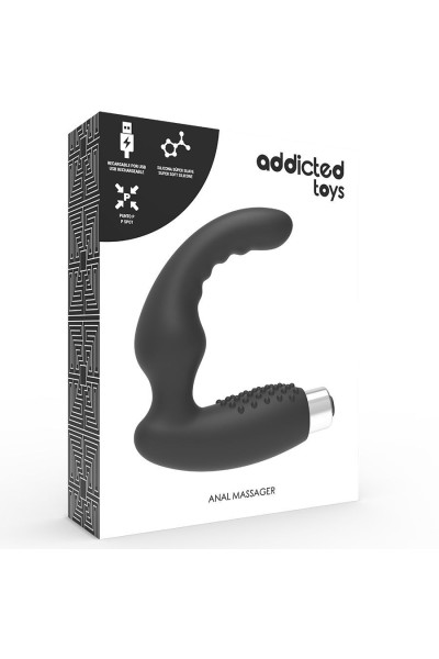 ADDICTED TOYS VIBRADOR PROST�TICO RECARGABLE NEGRO