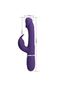 Vibratore rabbit multifunzioni Kampas viola