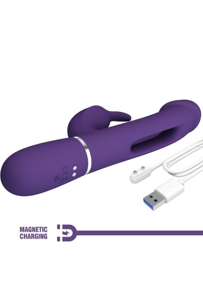 Vibratore rabbit multifunzioni Kampas viola