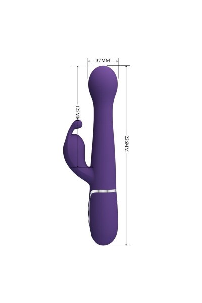 Vibratore rabbit multifunzioni Dejon viola