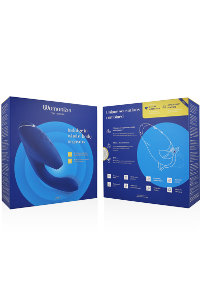 Stimolatore clitorideo e punto G Duo 2 blu