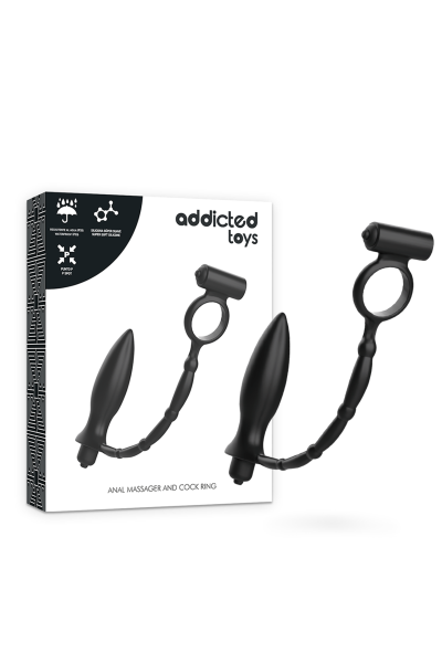 Vibratore anale con anello vibrante - Addicted Toys