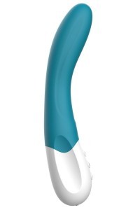 Vibratore punto G ricaricabile Bend It blu oceano