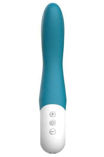 Vibratore punto G ricaricabile Bend It blu oceano