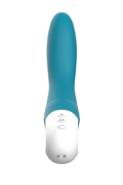 Vibratore punto G ricaricabile Bend It blu oceano