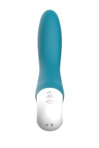 Vibratore punto G ricaricabile Bend It blu oceano