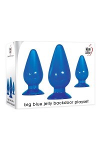 Set 3 plug anali Big Blue Jelly Backdoor Playset