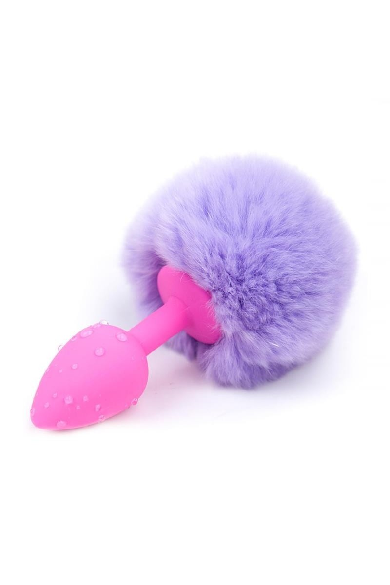 Plug Anale Con Pompon lilla Afterdark Taglia S