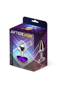 Plug Anale Con Gioiello A Forma Di Cuore viola Afterdark Taglia S