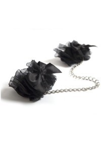 Manette in organza nera Frou Frou