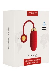 Uovo vibrante con app Ella Neo rosso