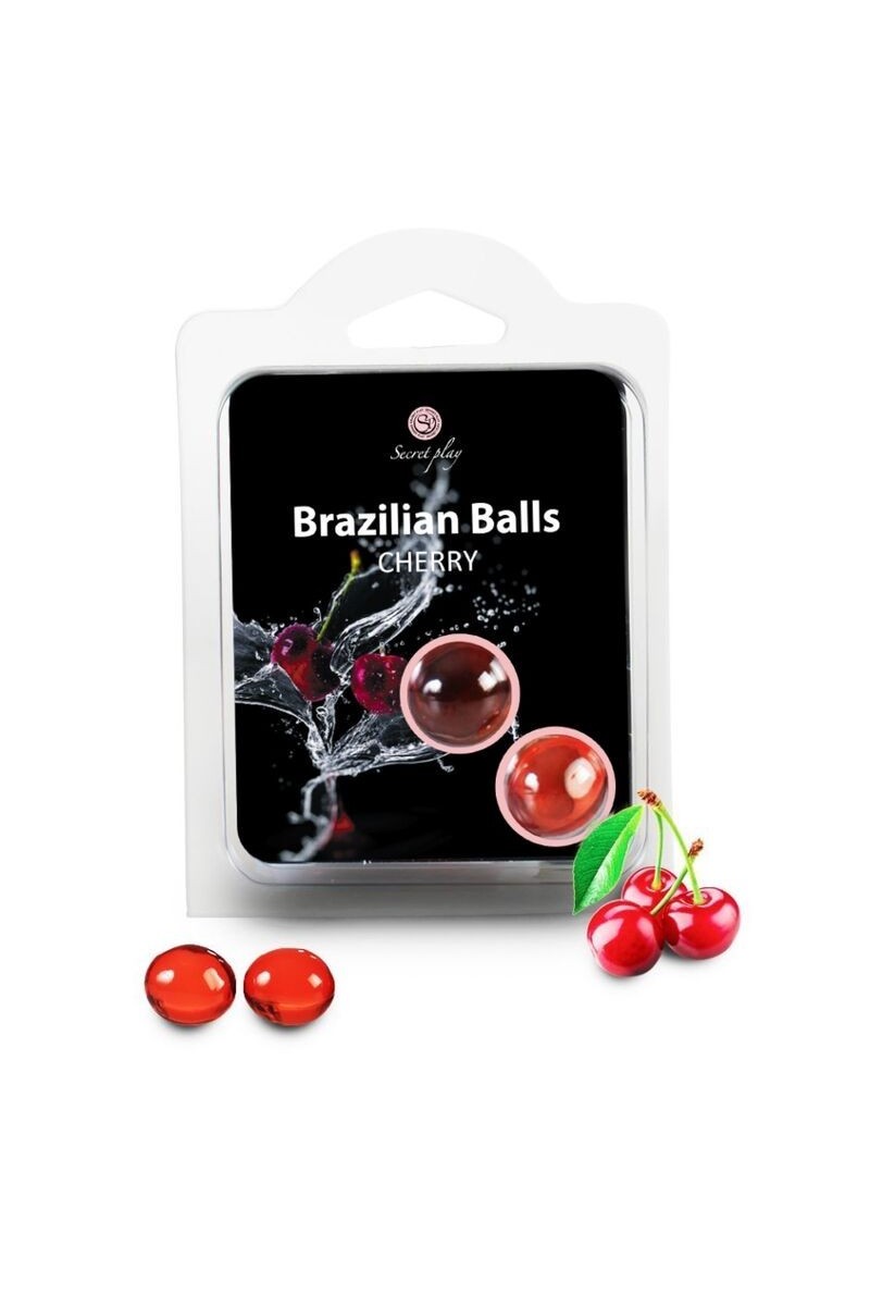 Lubrificante Brazilian Balls alla ciliegia 2 pz.