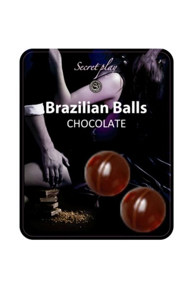 Lubrificante Brazilian Balls al cioccolato 2 pz.