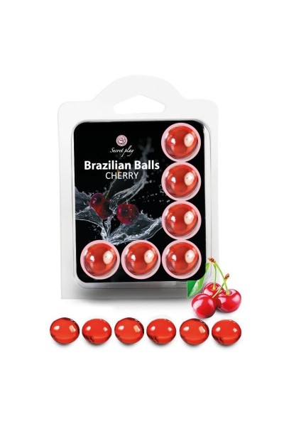 Lubrificante Brazilian Balls alla ciliegia 6 pz.