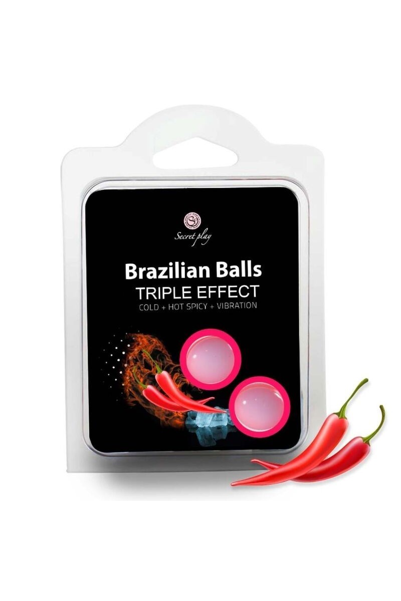 Lubrificante Brazilian Balls Triple Effect 2 pz.