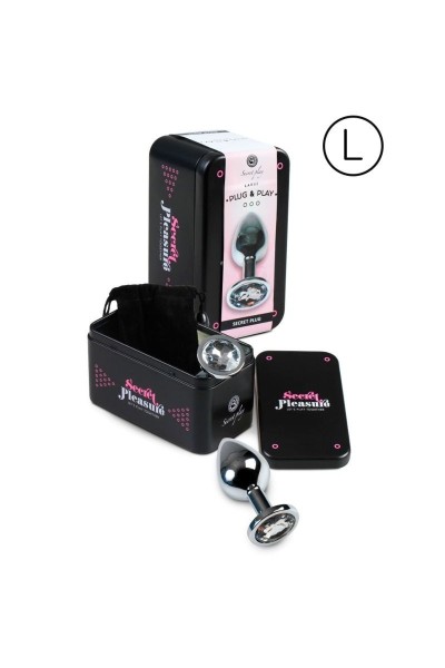 Plug anale Secrey Pleasure trasparente L