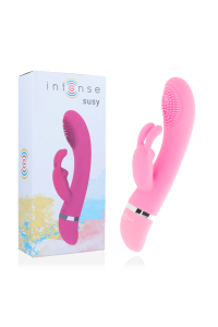 INTENSE SUSY VIBRADOR OSCILANTE SILICON RABBIT ROSA