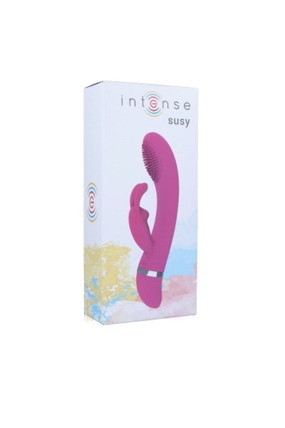 INTENSE SUSY VIBRADOR OSCILANTE SILICON RABBIT ROSA