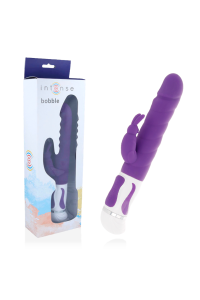 Vibratore rabbit rotante Bobble viola