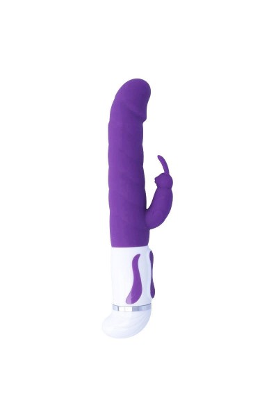 Vibratore rabbit rotante Bobble viola